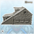 Medieval building with wide roof and double column entrance (4) - Medieval Gothic Feudal Old Archaic Saga 28mm 15mm image