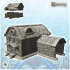 Medieval house with ladder and stable for animals (8) - Medieval Gothic Feudal Old Archaic Saga 28mm 15mm image
