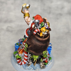 Picture of print of Christmas Santa Dwarf by Highlands Miniatures