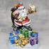 Christmas Santa Dwarf by Highlands Miniatures print image