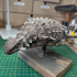 Ankylosaurus sleeping - pre-supported armored dinosaur print image