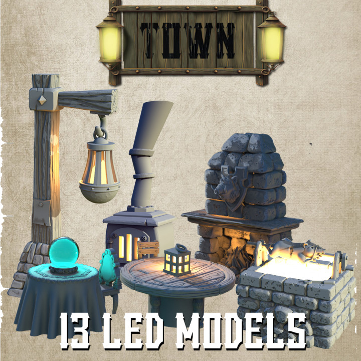 Fantasy LEDS - Vol. 1 - Town Set's Cover