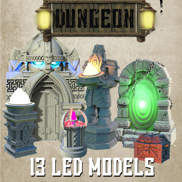 Fantasy LEDS - Vol. 1 - Dungeon Set's Cover