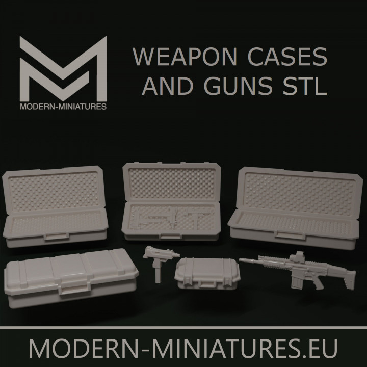 28mm Weapon Cases and Guns's Cover