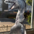 Dilophosaurus bust - pre-supported dinosaur head print image