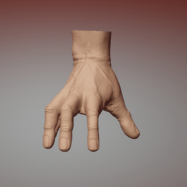 thing hand addams 3D model 3D printable