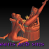 Queens & sins - Queen Isabella and her maid- erotic miniature 75 mm scale image