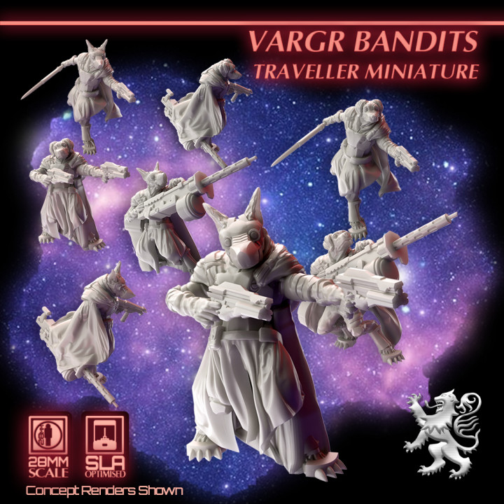 Vargr Bandits - Traveller Miniatures's Cover