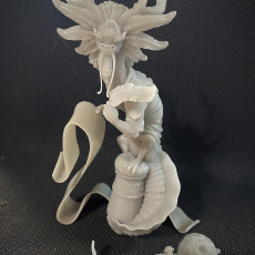 Picture of print of Bookish Axolotl Dragon - Mikikashiya, Desert Ryujin of Knowledge (Pre-Supported)