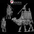 Ancient persian camel riders image