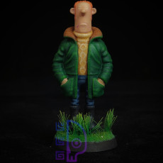 Picture of print of shaun the sheep farmer