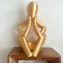 Abstract Thinker Sculptures Set of 3 - No Supports image
