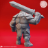 Fire Giant Swordsmen - Tabletop Miniature (Pre-Supported) image