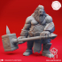 Fire Giant Hammer - Tabletop Miniature (Pre-Supported) image