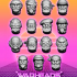 Futuristic Dwarf Heads! Beards, Motorcycles and Warm Beer! (30 heads) image