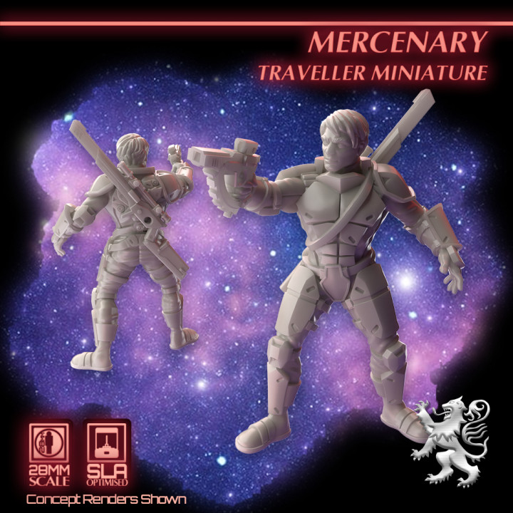 Mercenary Traveller Miniature's Cover