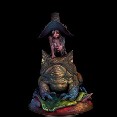Picture of print of The Witch on a Toad Malva STL