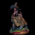 The Witch on a Toad Malva STL print image