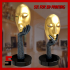 Abstract Art Face Statue Masks Luxury Home Decor Thinker image