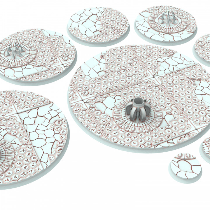 Dark city - Round & Oval bases for wargame set 6's Cover