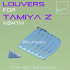 Z 2023 WINDOW LOUVER SET FOR TAMIYA 1-24 Modelkit image