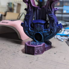 Picture of print of Bard's Lyre of Inspiration Dice Tower - SUPPORT FREE!