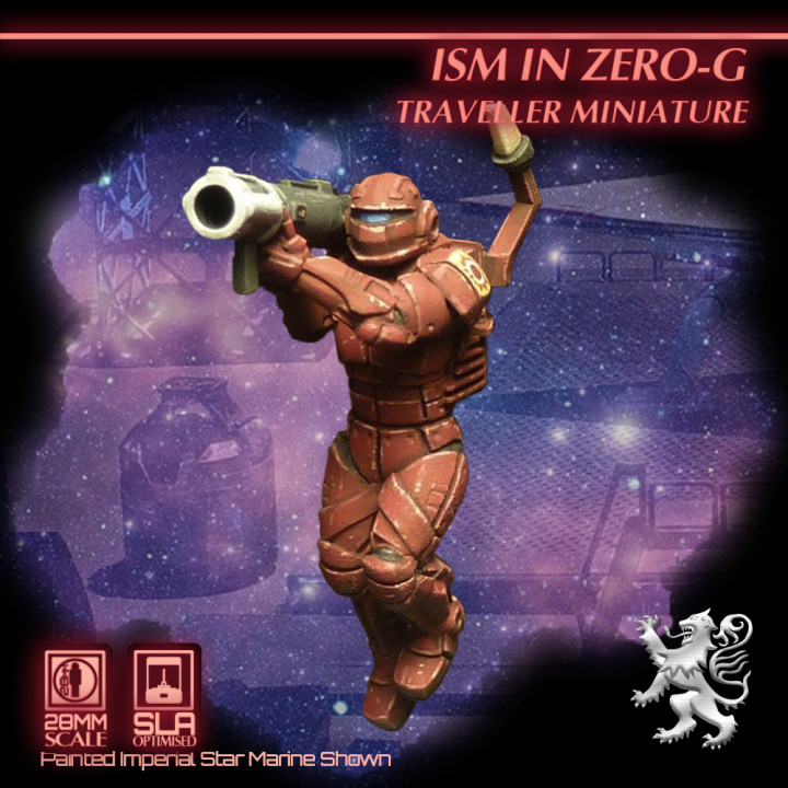 Imperial Star Marine in Zero-G Traveller Miniature's Cover