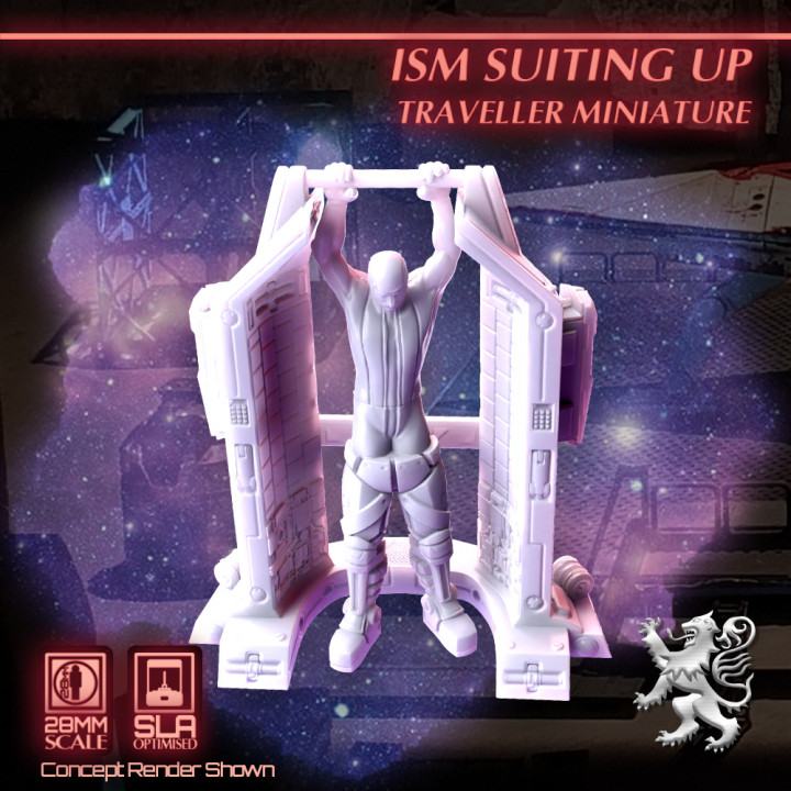 Imperial Star Marine Suiting Up Traveller Miniature's Cover