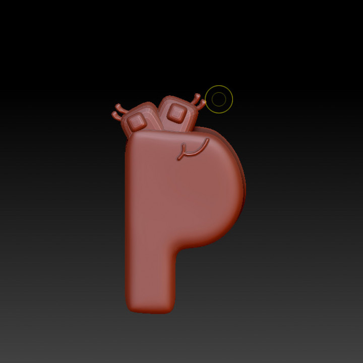 Super P (Alphabet Lore) - Download Free 3D model by aniandronic