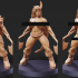 Barbarian Battlemaster Pose 4 - 2 Variants + Pinup image