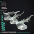 Hammer Head Scavers x3 - Space Sharks - Weird Shores - PRESUPPORTED - 32mm scale image