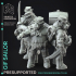 Giff Sailors x4 - Weird Shores - PRESUPPORTED - 32mm scale image