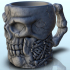 Skull and bones dice mug (2) - Can holder Game Dice Gaming Beverage Drink image