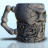 Skull and bones dice mug (2) - Can holder Game Dice Gaming Beverage Drink image