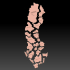 Jigsaw Puzzle Provinces of Sweden image