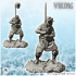Viking warrior with horned helmet and two-handed sword (21) - North Northern Norse Nordic Saga 28mm 20mm 15mm image