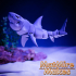 Great White Shark, Print-In-Place Body, Snap-Fit Head, Cute Flexi image
