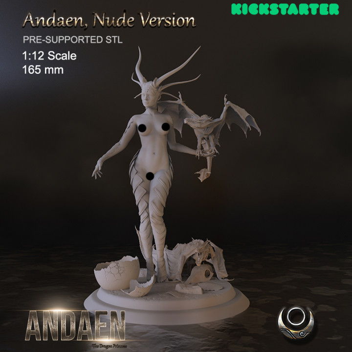 Andaen, the Dragon Princess (Nude Version)'s Cover