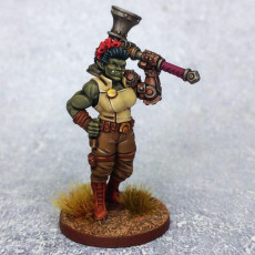 Picture of print of Female Half-Orc Blacksmith