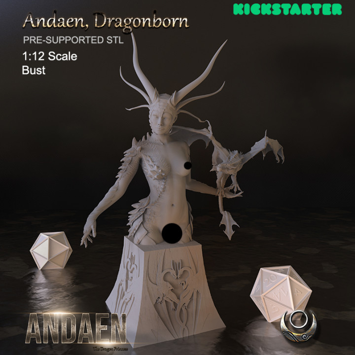 Andaen, Dragonborn Bust's Cover