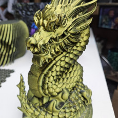 Picture of print of Chinese Dragon Bust (Pre-Supported)