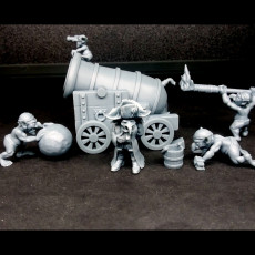 Picture of print of Big Cannon and goblin crew