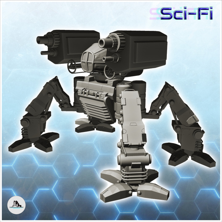 Amus combat robot (14) - Future Sci-Fi SF Post apocalyptic Tabletop Scifi