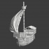 Medieval ship - combined war-/transportship image