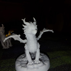 Picture of print of FREE Flamehorn Wyrmling | PRESUPPORTED | Dragons of the Lodge