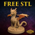 FREE Flamehorn Wyrmling | PRESUPPORTED | Dragons of the Lodge image