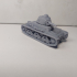 French AMC 35 Tank with pilot - 28mm print image