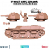 French AMC 35 Tank with pilot - 28mm image