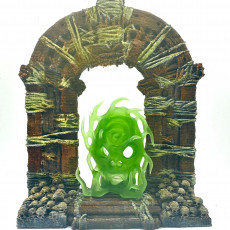 Picture of print of TRIBAL PORTAL WITH ITS SORCERER FACE EFFECT