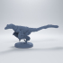 Deinonychus turning 1-35 scale pre-supported dinosaur image
